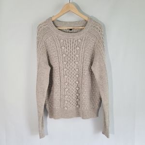 J. Crew Gray Lambswool Blend Crewneck Long Sleeve Pullover Sweater Size XL